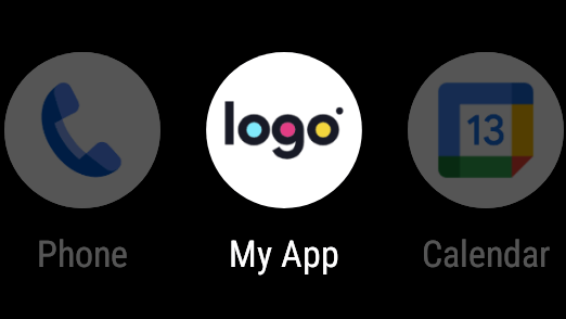 My Company Logo showing on a phone home screen to Launch Forms OnTheMove